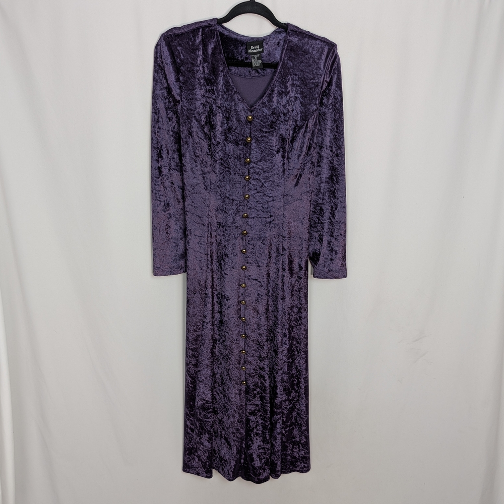 Vintage Velvet Maxi Dress